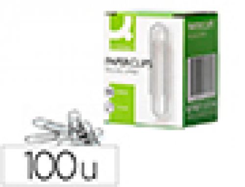 Clips niquelados q-connect labiado - n. 2 - 32 mm caixa de 100 unidades , Q-connect , 15724 , 5705831013162